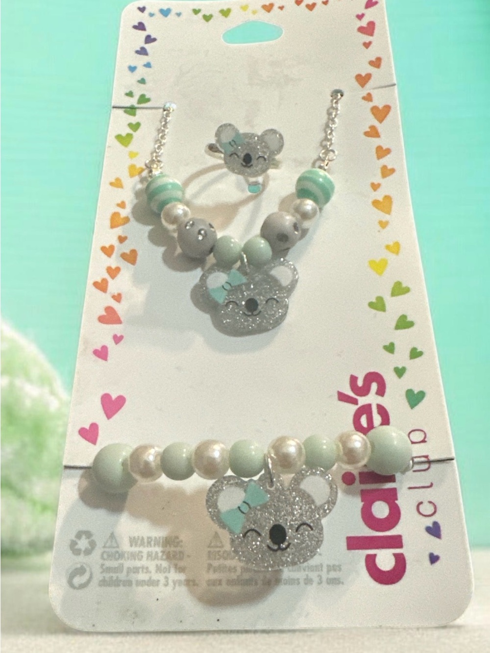 Claire's Kids Mint Koala Necklace and Bracelet Set
1052